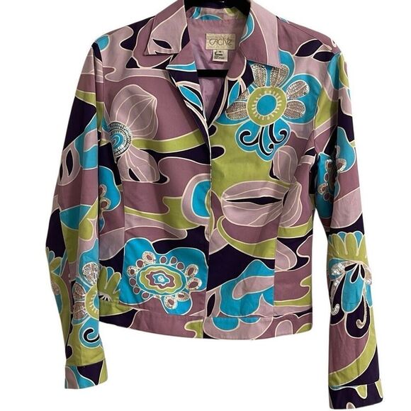 Cache Vintage Women’s Fitted/Sequined Short Jacket - Picture 12 of 16